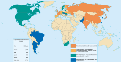 Stratégies de gestion du combustible irradié mises en œuvre en 2002